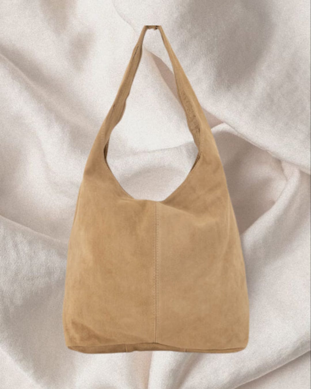 【ANOETIC】Two-Way Suede Tote Bag 2 Colors Double Handle Suede Tote With Leather | Talbots