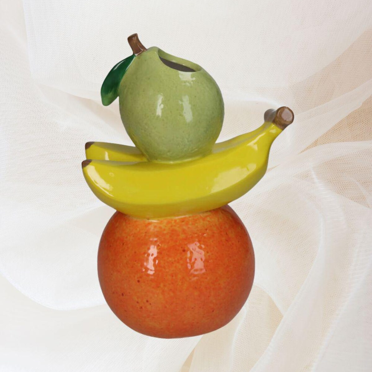 Tropical Fruit Vase, Flower Vase, Vintage Style, Farmhouse Kitchen, Colorful Home Accent, Summer Table Decor, Exotic, Fruit Lover Gift - Etsy