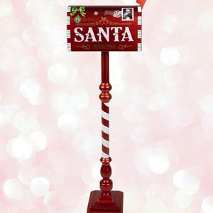 Cartas a Papá Noel, Buzón de Navidad, Papá Noel, Polo Norte, Decoración navideña para exteriores, Navidad infantil, Festivo, Taller de Papá Noel, Nostálgico