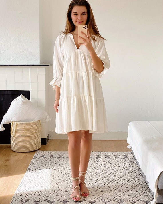 ivory beige dress Ivory Lace Trim Casual Dress -| Cottagecore Summer Outfit Beige(Pre-Sale 25days) / XS