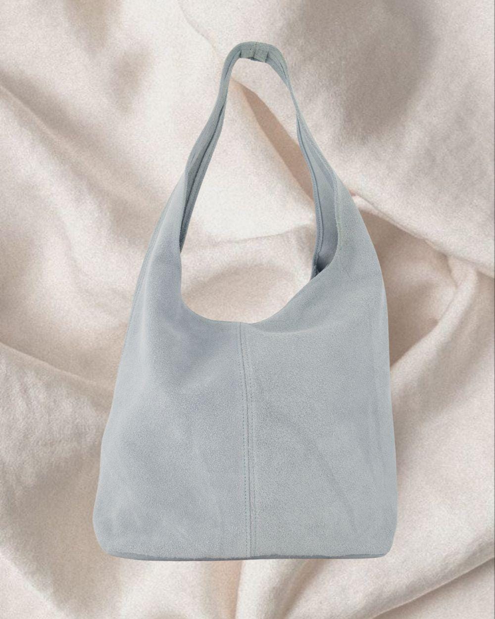 【ANOETIC】Two-Way Suede Tote Bag 2 Colors Double Handle Suede Tote With Leather | Talbots
