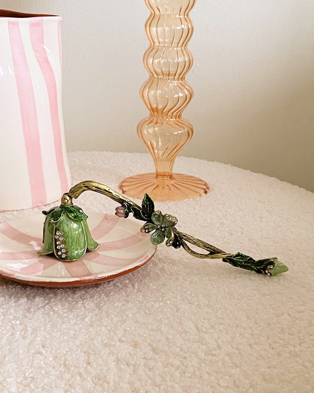 Opulent Enamel Candle Snuffer, Candle Extinguisher, Flame Quencher