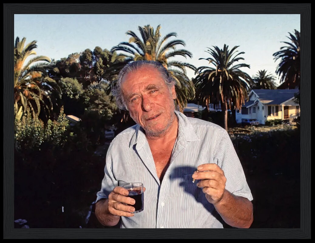 Charles Bukowski Art Print High-quality Iconic Literary Figure Wall ...