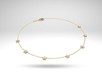 Gold Plated Star Constellation Necklace: Handmade Celestial Jewelry