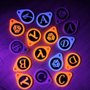 Half Life Keychain Custom Letter, Personalized Initial Gift