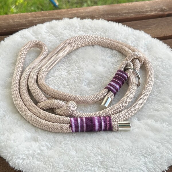 Retriever leash made of rope, moxon leash, rope leash, handmade dog leash