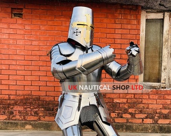 Medieval Templar Knight Armor Suit