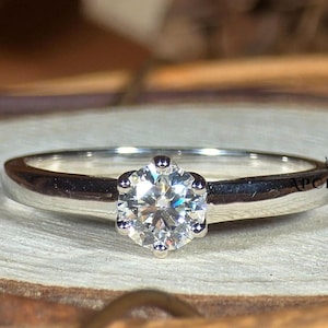 Diamond Engagement Ring 0.30CT-0.75CT Round Brilliant, Perfect Statement Lab Grown Diamond Ring, Solitaire| Lab Grown Diamond Wedding Ring
