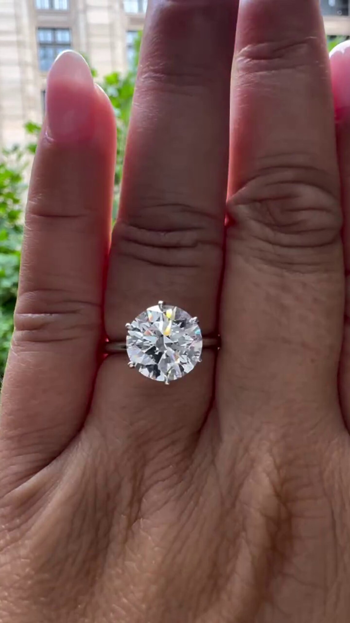 7CT (12.50mm) Huge Round Solitaire Engagement Ring - Classic Solitaire ...