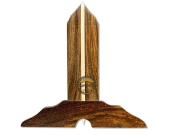 Regalia Solid Handcrafted Wooden Masonic Level - Freemason Ritual Tool and Symbolic Decor by AYAANS CREATIONS.