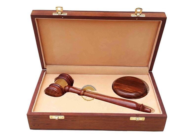 Wooden Gavel Judge's Personalized Gavel With Box Premium Handcrafted