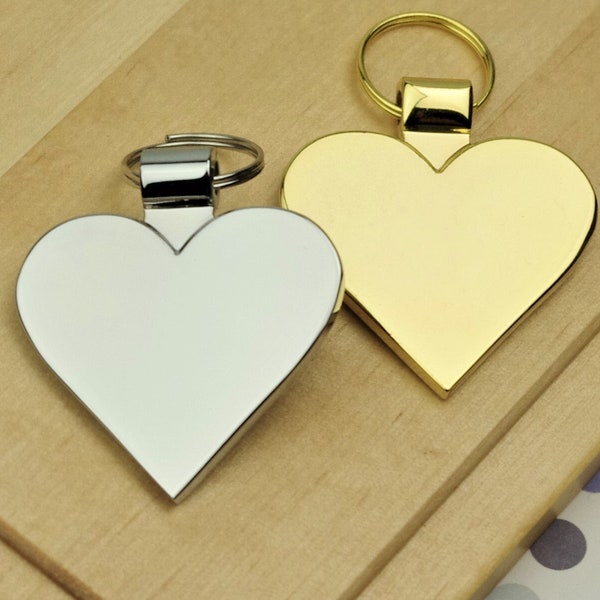 Large Heart Dog ID Tag Gold Heart Pet Tag Rose Gold Heart Pet Tag Silver Heart Pet Tag Chunky Pet Tag Fancy Pet Tags