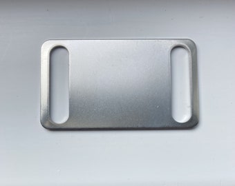 Large Stainless Steel Slide-On Pet Tag: Deep Engraved, Agility Dog, personalisation,