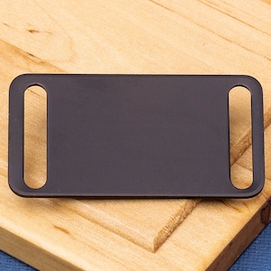 Agility Pet Tag Slide On Pet Id Tag Black Aluminium