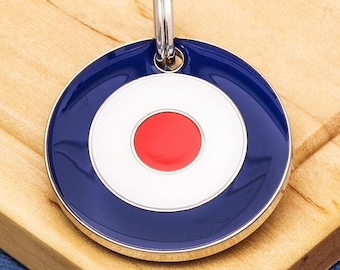 RAF Roundel Pet ID Tag: Engraved MOD Dog/Cat Tag
