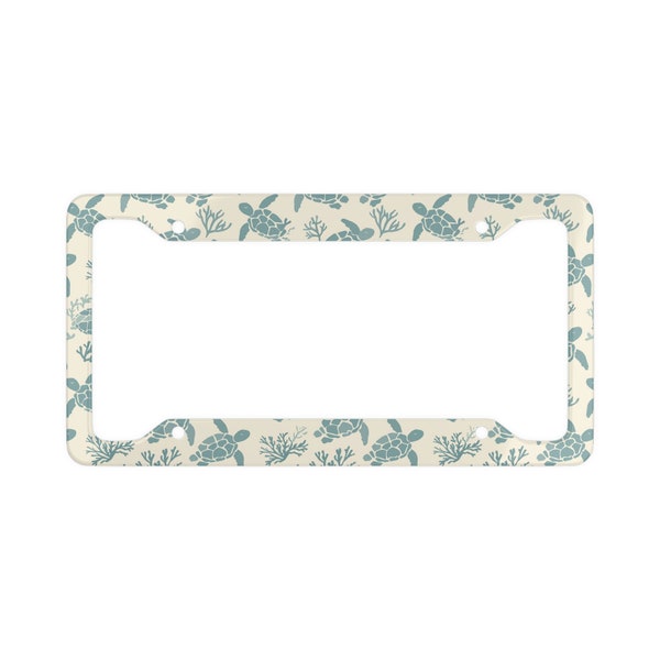 Sea Turtle License Plate Frame Car License Sea - Etsy