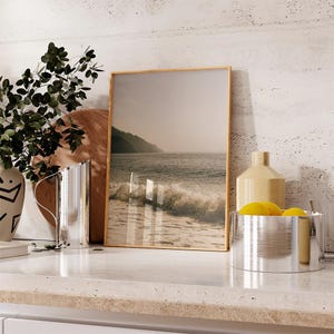 Wellen brechen | Fotografie | Nachhaltiger Druck | Andalusien | Strand-Wand-Dekor