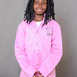 Embroidered Kids Lab Coat, Custom Kids Vet Coat, Kids Doctor Coat, Personalized Medical Coat, Lab Coat Gift for Kids