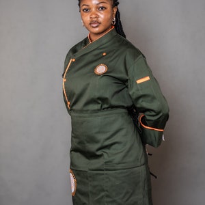 Custom Chef Uniform, Embroidered Chef Coat, Chef Outfit, Kitchen Work Wear, Personalized Chef Coat, Gift For Baker Chef