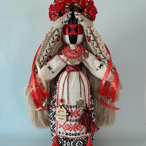 Handgjord ukrainsk Motanka-docka, samlarobjekt från slow living-stil bild 1