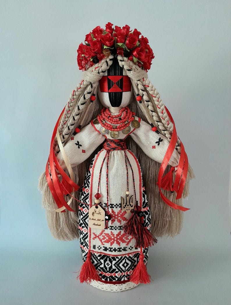 Handgjord ukrainsk Motanka-docka, samlarobjekt från slow living-stil bild 1