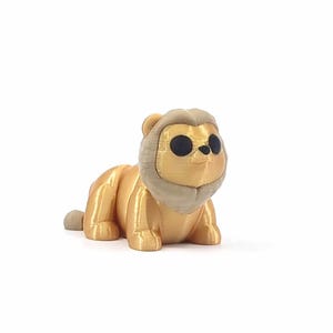 Mini Animals Lion | Minifigures | Sensory Toys | Fidget Toys | 3D Printed Figures | Anti-Stress Toys | Lion