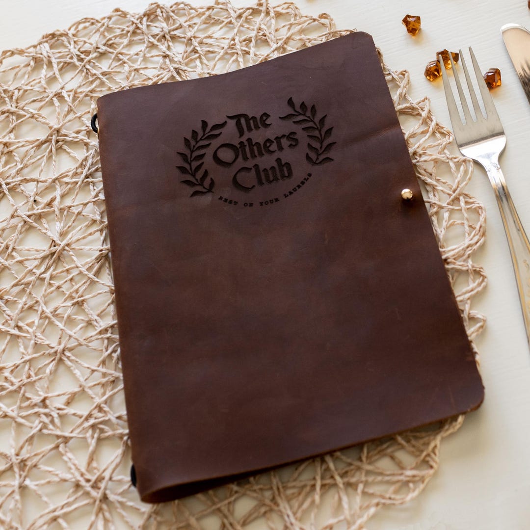 Leather Menu Folder A5 With Rubber Band Fastening - Etsy