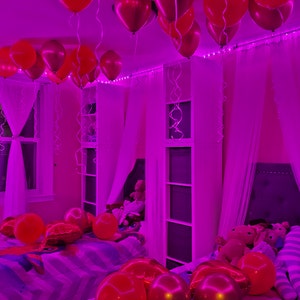 Valentines DIY room decor Kit for Valentines day lovers room decor for hotel and room Balloons for Valentines balloon kit
