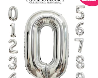32" Jumbo Number Balloon | Pink Mylar Foil Party Decor