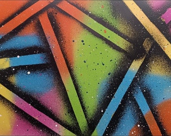 Art de la Peinture en Aérosol - Éclat de Couleur ! / Spray Paint Art / Modern Art /