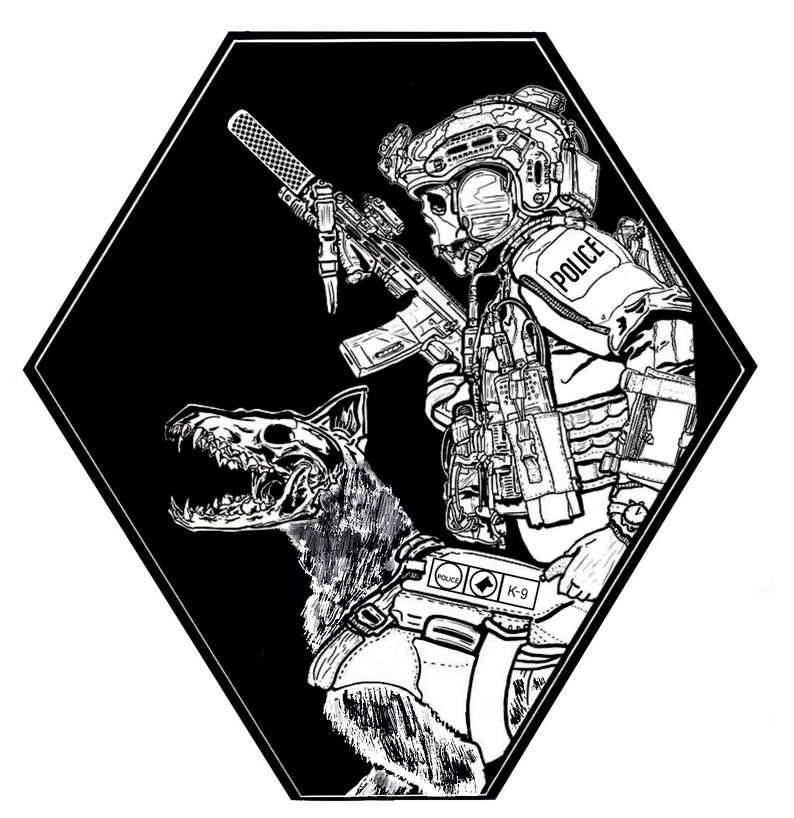 Police K9 Handler Sticker Etsy