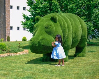 Behemoth artificial grass topiary fugures