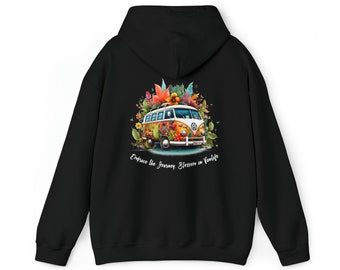 Omarm de reis. Bloesem in Vanlife. Vanlife-hoodie
