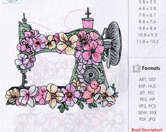 Diseño de bordado a máquina de coser Diseño de bordado floral a máquina de coser Hermoso diseño de bordado de flores Diseño de costura a máquina colorido