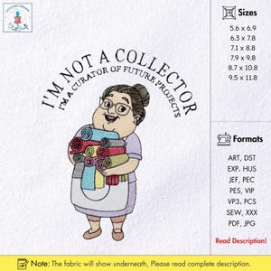 Quilting humor
 Embroidery