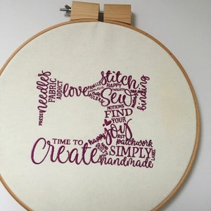 Sewing Machine Embroidery Design Machine Embroidery Word art Sewing Machine Word art Pattern Embroidery Machine PES DST Digital files