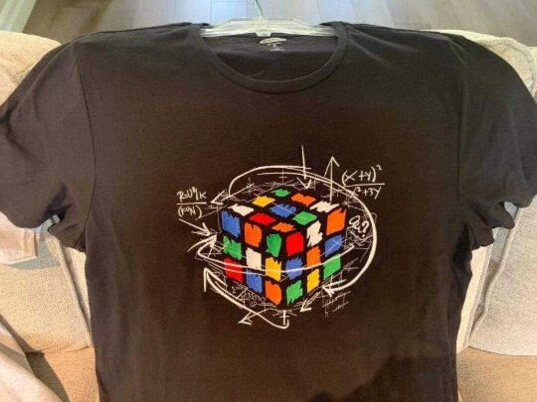 Rubik Cube Machine Embroidery Design Rubik Cube With Black Base