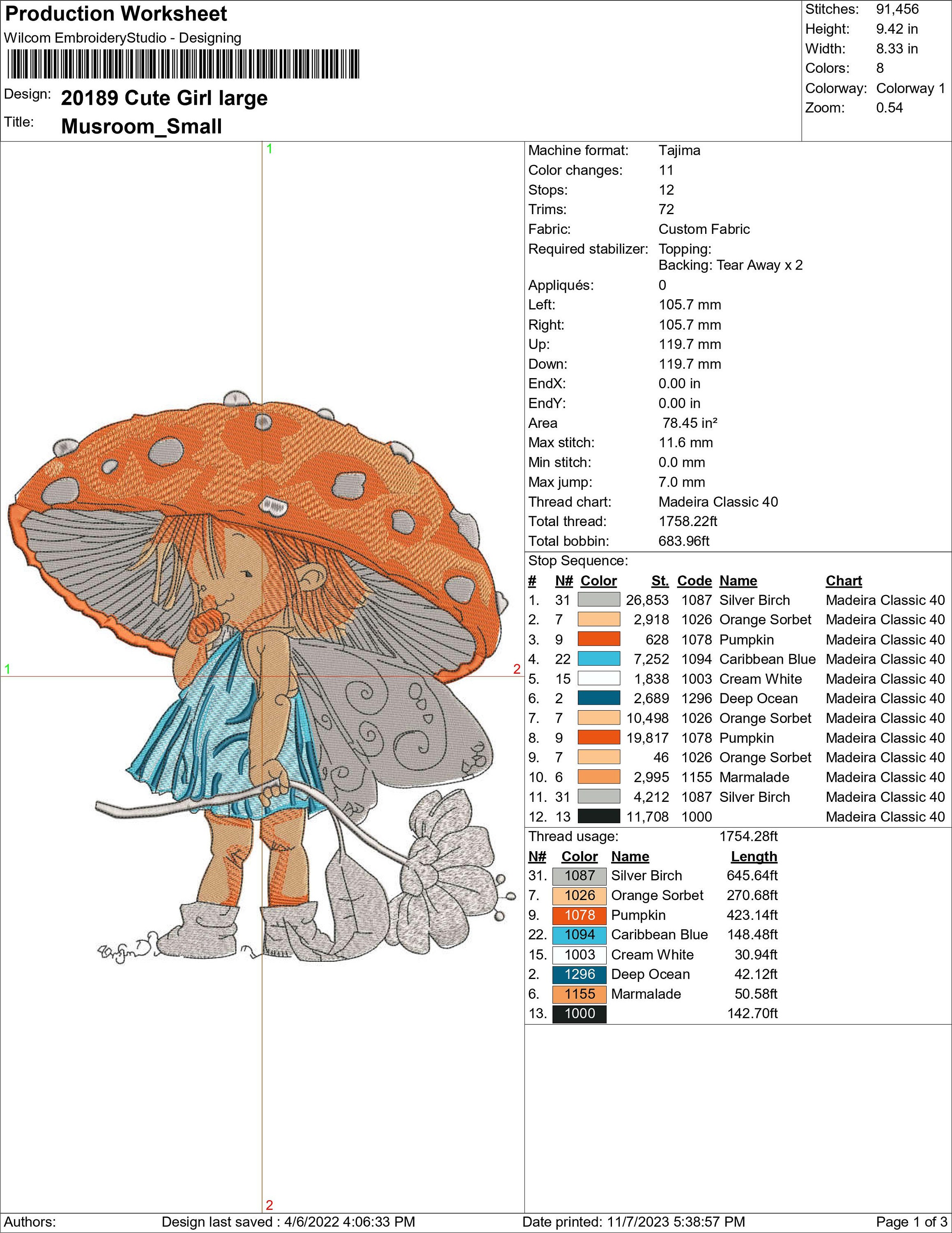 Little Girl Machine Embroidery Design Little Fairy Embroidery Etsy