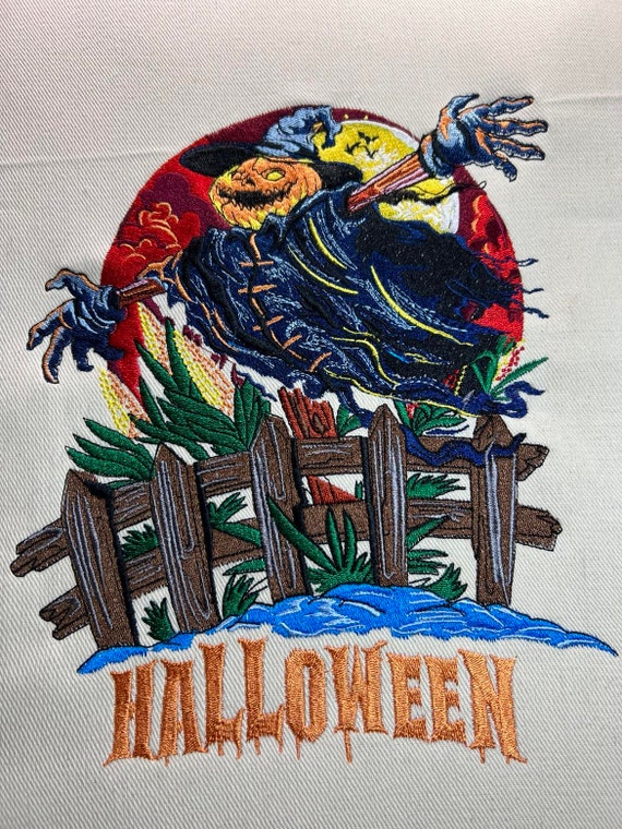 Halloween Embroidery Design Halloween Scarecrow Embroidery Design Scarecrow DST PES File Embroidery Halloween Scarecrow Design Digital File
