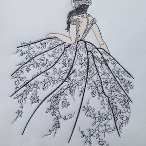 美しいドレスの刺繍ドレスの機械刺繍デザイン美しい刺繍パターンウェディングドレスの刺繍デザイン