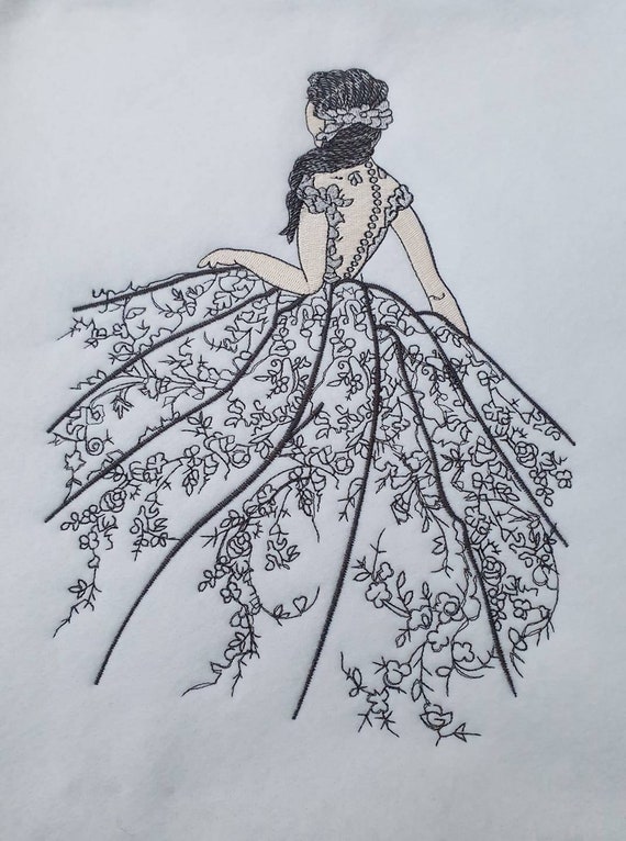 Beautiful Dress Embroidery Dress Machine Embroidery Designs Beautiful  Embroidery Pattern Wedding Dress Embroidery Designs - Etsy