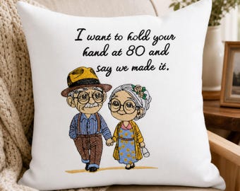 Old Couple Love Quote Embroidery Design Instant Download Pes