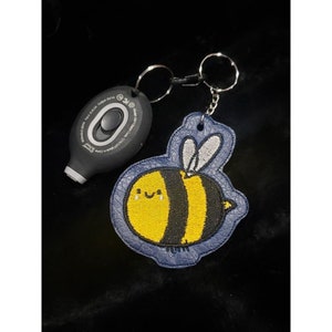 ITH Bee Key Fob Gift Idea For Kids Friends Cartoon In The Hoop Instant Download PES DST File Instant Download Embroidery Pattern