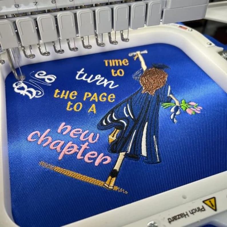 Graduate Girl Embroidery Pattern Girl Machine Embroidery Design ...
