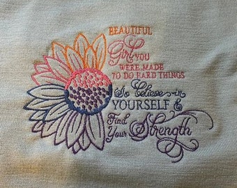 Find Your strength Embroidery Pattern Inspirational Embroidery Designs Graduation Embroidery Design Inspirational Machine Embroidery Files