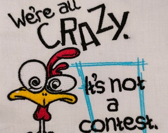 Chicken Embroidery Designs Crazy Chicken Machine Embroidery Designs Funny Chicken Quote Embroidery Designs Chicken Embroidery Files