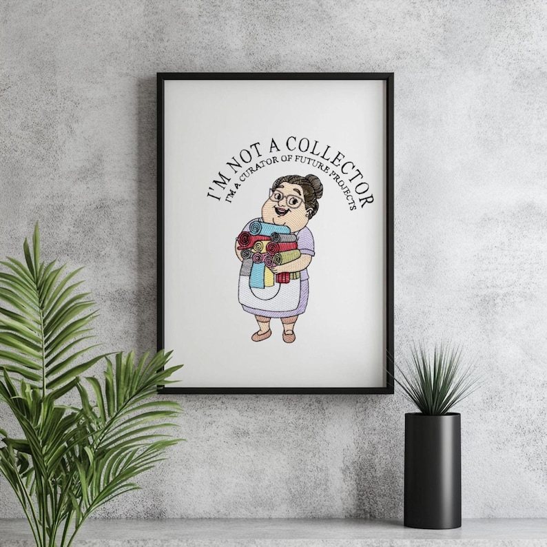 Quilting humor
 Embroidery Pattern