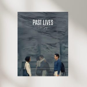 Past Lives Movie Poster Inspired Digital Art Print, Past Lives Poster, Wall Art Poster for Gift, Home Decor, Past Lives Minimal Poster