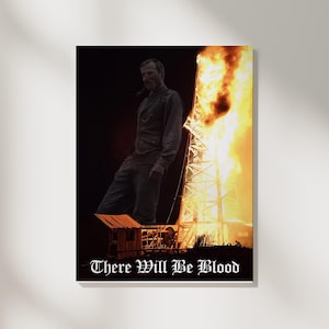 There Will Be Blood Movie Poster Inspired Digital Art Print, There Will Be Blood Poster Download, Wall Art Poster for Gift, Home Decor