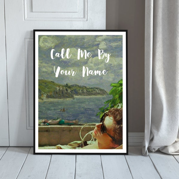 Call Me By Your Name Poster Inspired Digital Art Print, Art Poster for Gift, Cmbyn Poster Download, Wall Decor, Birthday Gifts, Gift Ideas